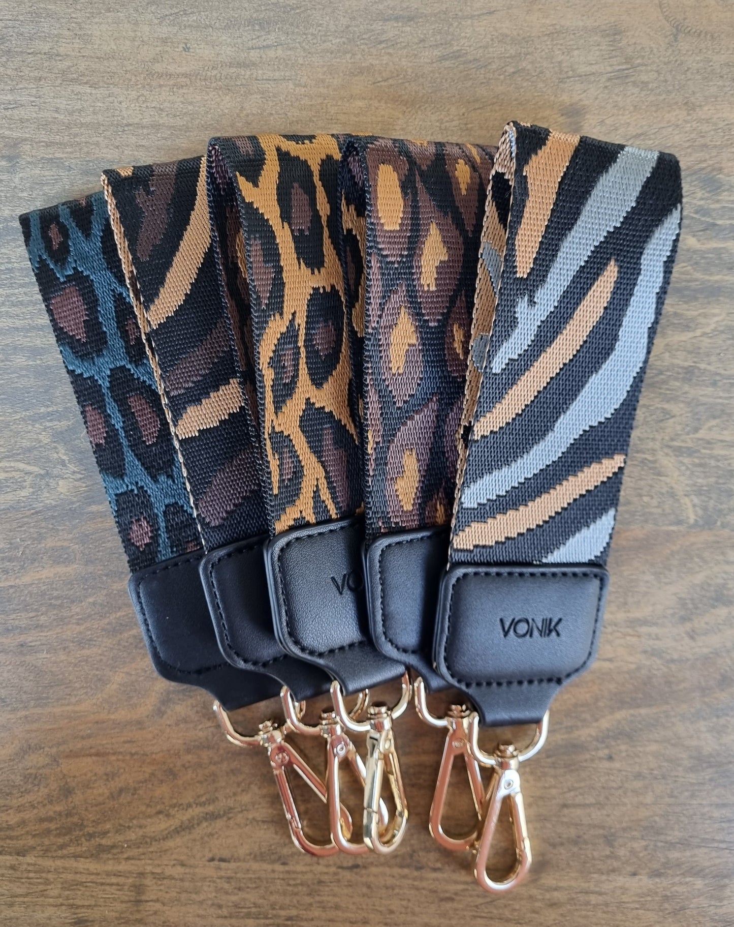 Llavero Brown Lines Animal Print