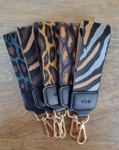 Llavero Brown Lines Animal Print